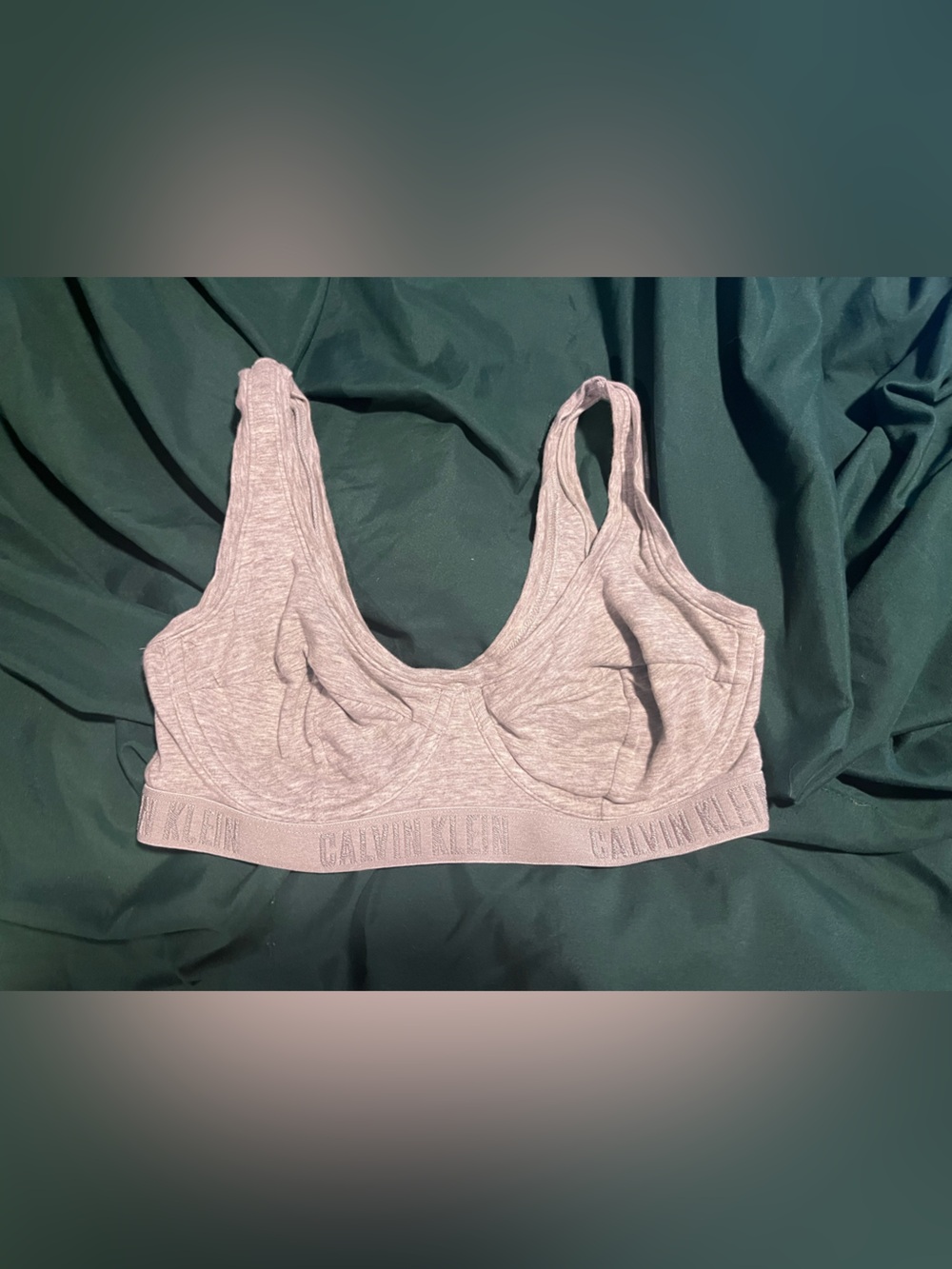 Calvin Klein Light Gray Heather Wireless Bralette